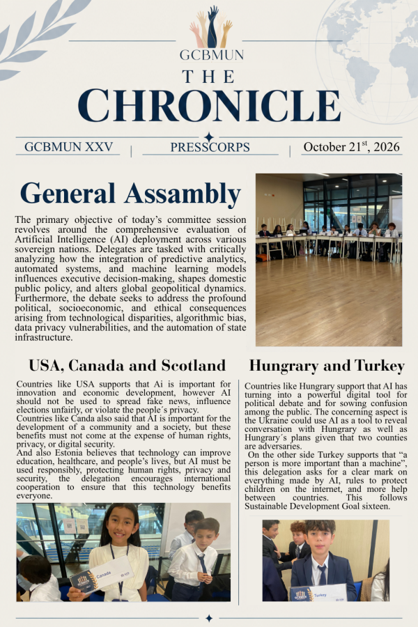 General Assembly - GCB MUN