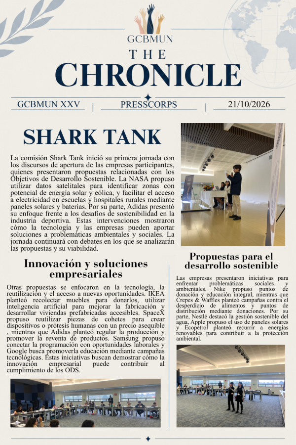 Shark Tank - GCB MUN