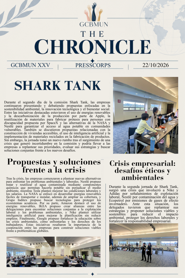 Shark Tank - GCB MUN